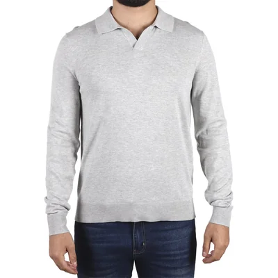 Suéter Polo Manga Larga Cuello Abierto Haggar para Hombre