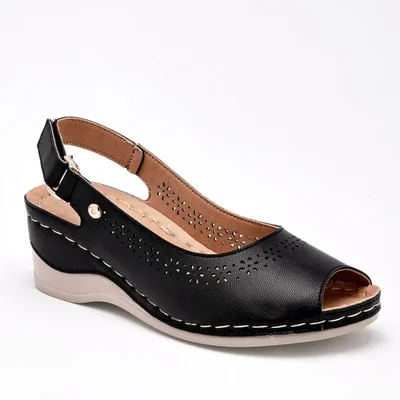 CONFORT SEMIABIERTO MORA CONFORT AISHA NEGRO TACON 5 cm