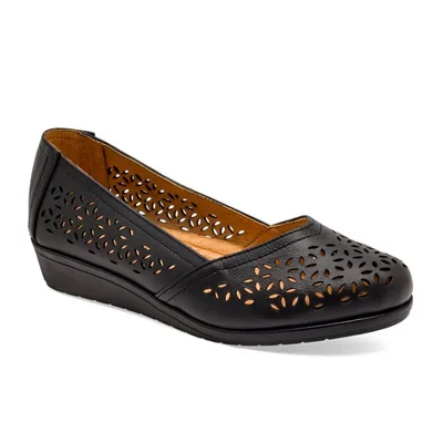 CONFORT CERRADO MORA CONFORT EMILY NEGRO TACON 4 cm Piel