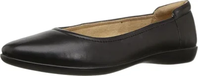 Bailarinas Naturalizer talla 8 (M) EE. UU. Cuero Negro