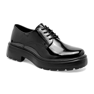 Green Love zapato escolar para mujer negro charol cod 147671-E