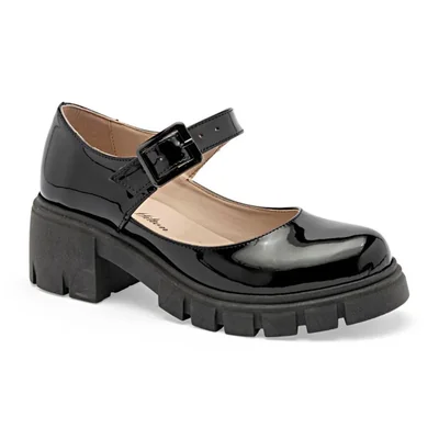 Jacky Hilton zapato escolar para mujer negro charol cod 146506-E