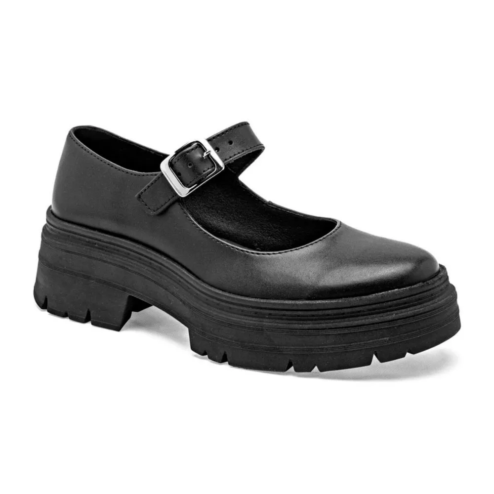 Green Love zapato escolar para mujer negro cod 146497-E