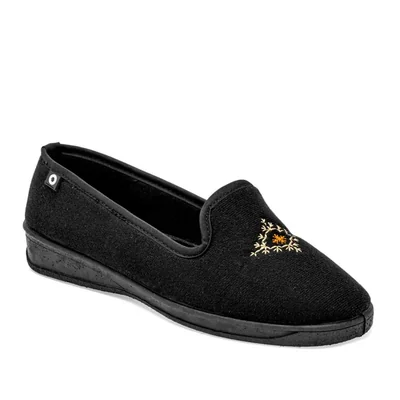PANTUFLA MORA CONFORT TABATA NEGRO