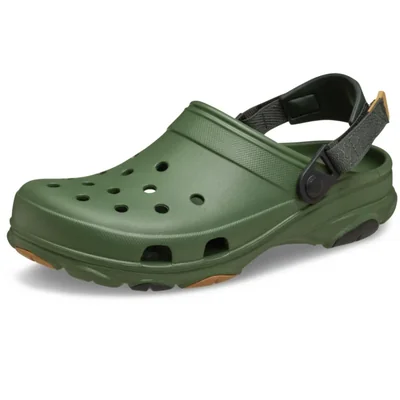 Crocs Unisex Zapatilla Clog Todo Terreno Verde Militar W13/M11