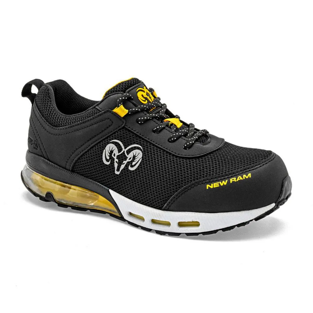 Ram tenis para hombre negro amarillo cod 148316-F