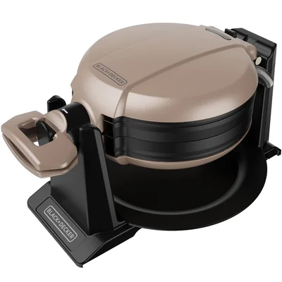 Waffleras Black+decker Black+decker Waflera Giratoria Prepara 2 Waffles A La Vez Con Placas Antiadherentes Wmd201