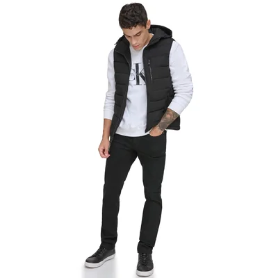 Chaleco Calvin Klein Outerwear Para Hombre Ebony X-large - Venta Internacional.