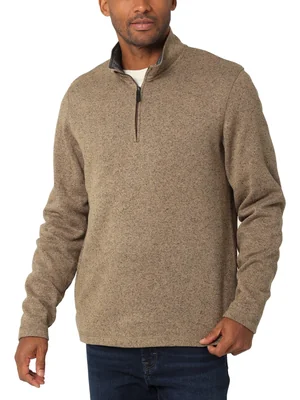 Buzo Wrangler Authentics Petrified Oak Manga Larga Con Forro Polar Para Hombre Talla Grande - Venta Internacional.