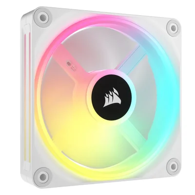 Kit 3 Ventiladores Corsair iCUE LINK QX120 RGB 120 mm Blanco PWM