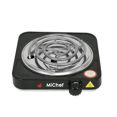 Paquete de 12 Parrillas Eléctricas MiChef HAT-1R-N Negras 1 Resistencia 1000W 110V Mayoreo