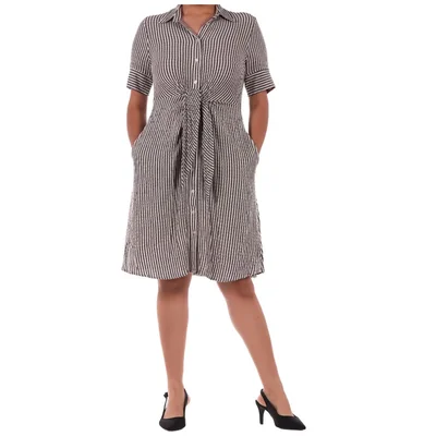 Vestido Camisero Midi a Rayas Ruby Rd para Mujer