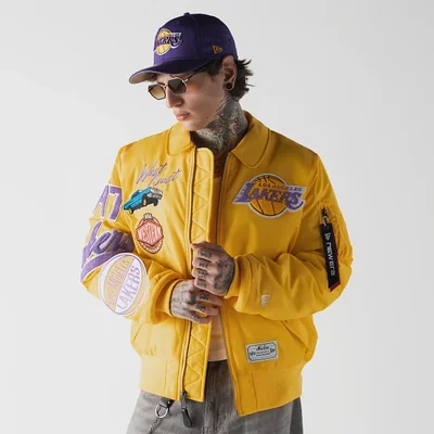 Chamarra CWU 45/P Los Angeles Lakers Alpha Industries X NBA