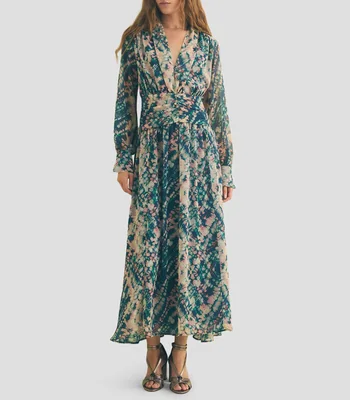 Vestido largo manga larga fantasía Mujer