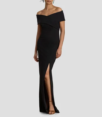 Vestido largo liso Mujer