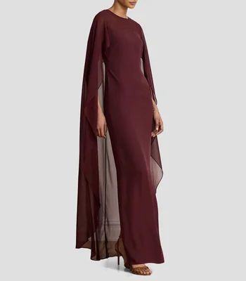 Vestido largo liso Mujer