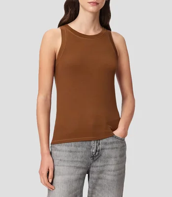 Top Rina Tank de Punto Canalé Elástico AllSaints Mujer
