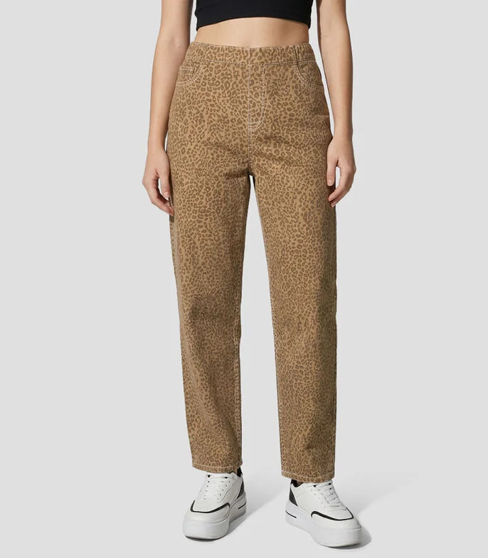 Jeans regular barrel Mujer