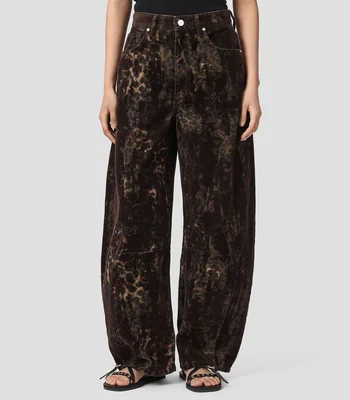 Jeans Jett de Silueta Oversized con Tachuelas AllSaints Mujer