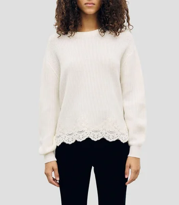 Suéter cuello redondo Mujer