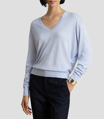 Suéter cuello V Mujer