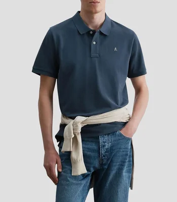 Playera tipo Polo manga corta liso Hombre