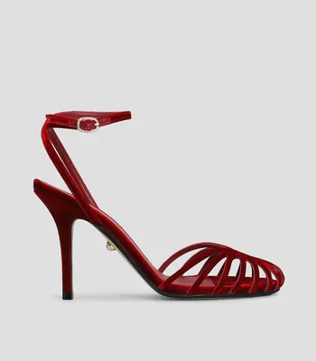 Sandalias con tacón delgado Mujer