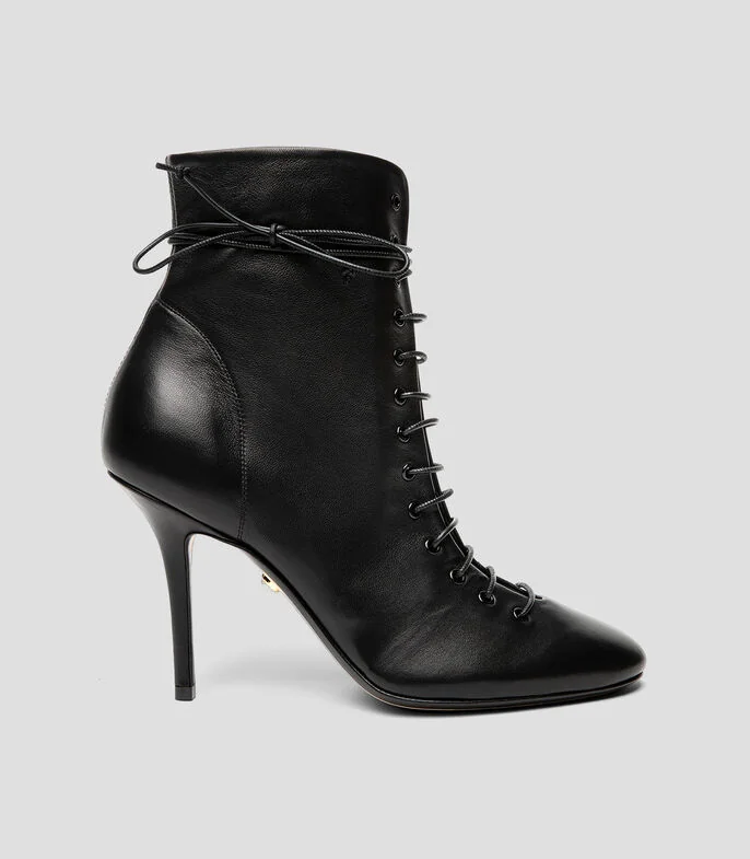 Botines con tacón delgado Mujer