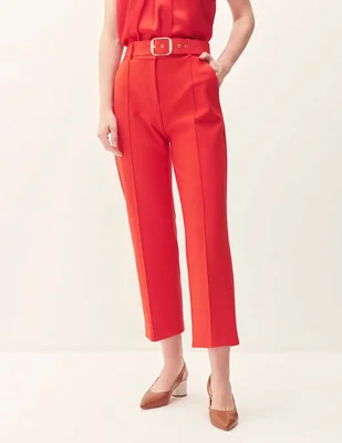 Pantalón capri straight para mujer