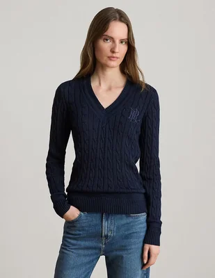Suéter cuello v para mujer