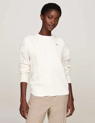 Suéter cuello redondo para mujer