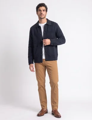 Suéter cuello camisero para hombre