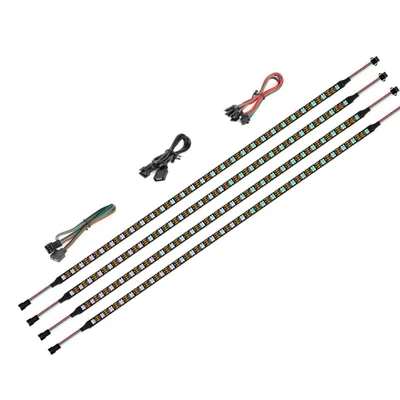 Tira de luz RGB direccionable BTF-LIGHTING 48 cm (Pack de 4)