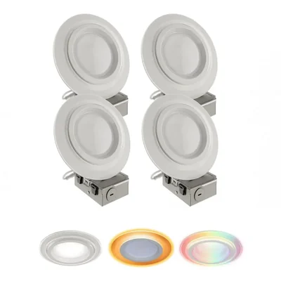 LED HALO WiZ Pro Pack de 4 luces inteligentes de color completo