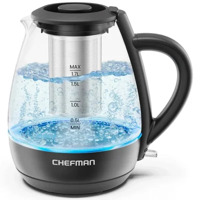 Hervidor eléctrico Chefman 17 L 1500 W con infusor de té