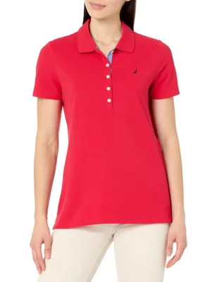 Camisa Polo Nautica de Algodón Roja Talla M