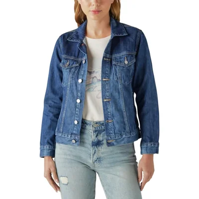 Chaqueta Lucky Brand Tomboy Trucker Presidio Talla Mediana EE. UU.