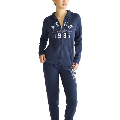Sudadera AEROPOSTALE para mujer con logo y cremallera completa