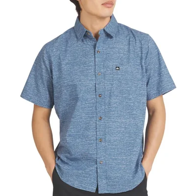 Camisa Quiksilver Talla Grande Azul Sombra Seersucker
