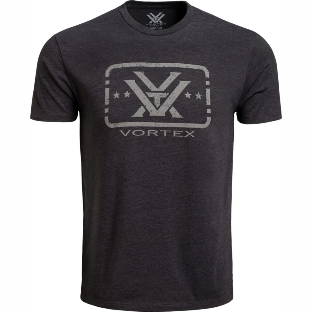Camiseta Vortex Trigger Press talla grande gris jaspeado