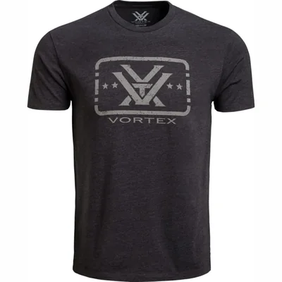 Camiseta Vortex Trigger Press talla grande gris jaspeado