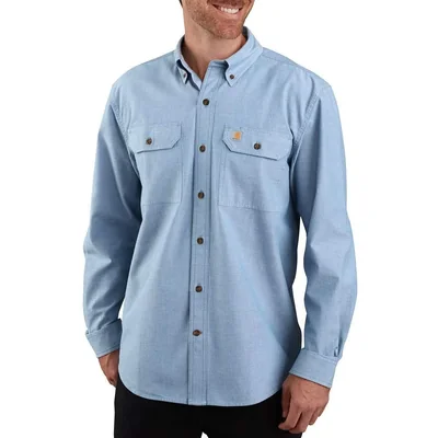 Camisa Carhartt Fort Loose LS azul chambray talla XL