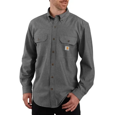 Camisa Carhartt XL negro chambray de corte holgado