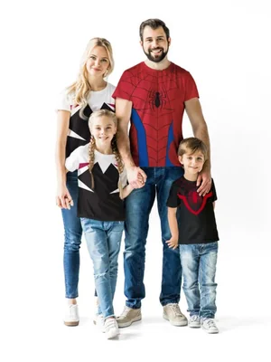 Camiseta Marvel Spider-Man Roja y Azul Talla Media