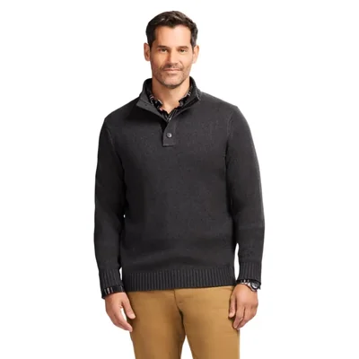 Jersey Izod con estampado de botones para hombre Asphalt  Talla XL