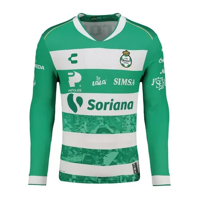 Jersey santos local manga larga para hombre 25-26