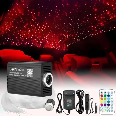 Kit De Luz Estelar Xaeiow 16 W Fibra Óptica Rgbw 500 Piezas 2 M - Venta Internacional.