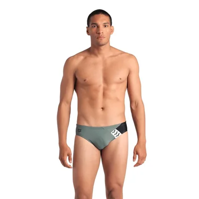 Brief Arena Stripe Para Hombre Gris