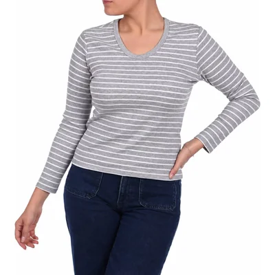 Playera de Manga Larga a Rayas Arqueology para Mujer