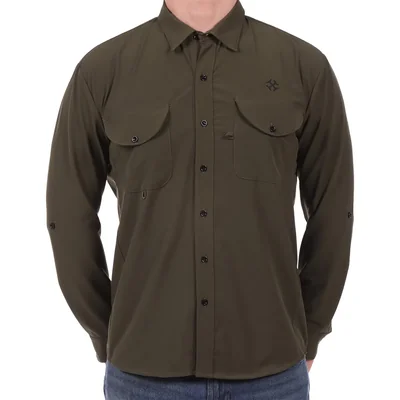 Camisa Manga Larga con Bolsillos Carlo Corinto para Hombre